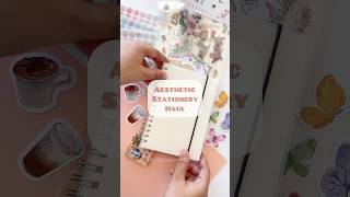 aesthetic stationery haul ✨ stationery unboxing video [upl. by Dranoc]