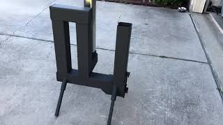 Gravity fed wood pellet rocket stove [upl. by Riay]