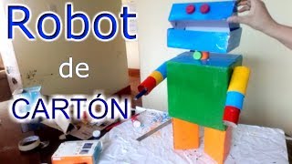 ¡Hagamos un ROBOT DE CARTÓN  Tutorial [upl. by Bidle]