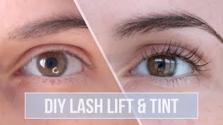 DIY LASH LIFT amp TINT ♡ Tutorial amp Review  ICONSIGN Eyelash Perming Kit [upl. by Derinna]