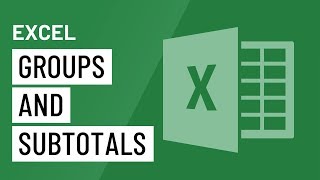 Excel Groups and Subtotals [upl. by Nadnal237]