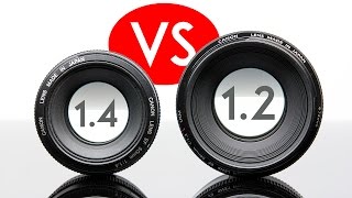 Lens Comparison Canon 50mm f12L vs Canon 50mm 14 [upl. by Marleah377]