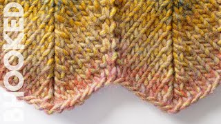 Knit Chevron Stitch StepbyStep Instructions [upl. by Inirt]