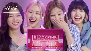 BLACKPINK Reacts To BLACKPINK LIGHT UP THE SKY Official Trailer  Netflix [upl. by Luoar]