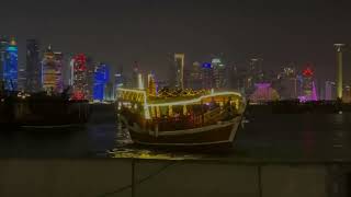 Corniche Night View  DOHA QATAR [upl. by Melda]