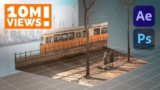 Create a 3D Scene from a Single Photo in After Effects  InDepth PARALLAX Tutorial [upl. by Nylecaj]