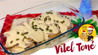 Vitel Toné  Carne con Salsa de atún Receta Cena de Navidad  MONO 1981 [upl. by Anilahs]