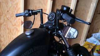 Harley Chizeled Lo on Sportster 883N Iron [upl. by Ardnat244]