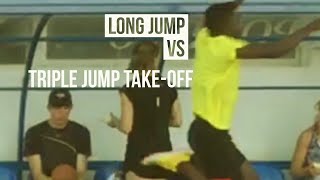 Triple vs Long jump Takeoff [upl. by Eudosia]