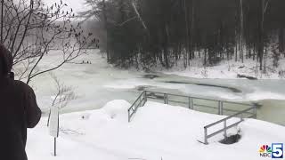 Video Ice flowing down New Haven River [upl. by Gerbold]