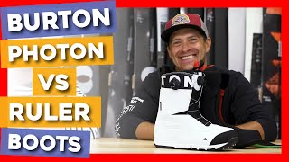 2020 Burton Photon vs Ruler Snowboard Boots [upl. by Toma]