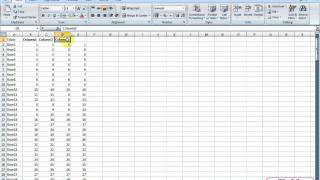 How to get multiple columns under a single column  Excel 2007 [upl. by Nosam]