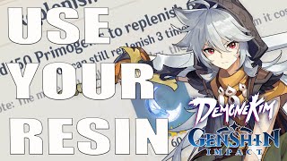 Beginner Guide To Using Resin  Genshin Impact [upl. by Omarr]