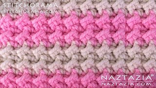 HOW to CROCHET CRUNCH STITCH  Stitchorama by Naztazia [upl. by Nnayhs]