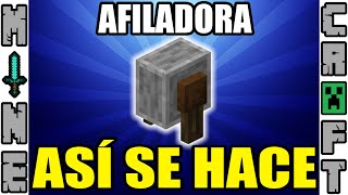 COMO HACER LA AFILADORA EN MINECRAFT [upl. by Demha]