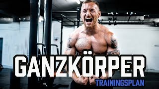 GANZKÖRPER TRAININGSPLAN für das Fitnessstudio  Workout für Anfänger und Fortgeschrittene im Gym [upl. by Ecirpak708]