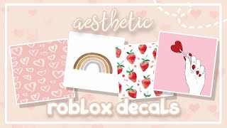 50 Aesthetic Roblox Decal Codes  Roblox [upl. by Schlessel191]