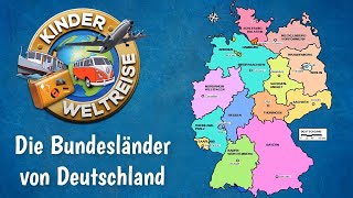 Die Bundesländer von Deutschland  einfach erklärt als Übersicht zum Üben und Lernen Erdkunde [upl. by Sansbury]