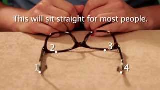 Glasses Frame Adjustment  Plastic Glasses Frames [upl. by Gnagflow362]