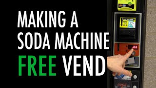 How to Set a Soda Machine to Free Vend [upl. by Eyahsal]