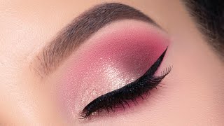 Rose Golden Eye Makeup Tutorial using Affordable Makeup [upl. by Llehsad]