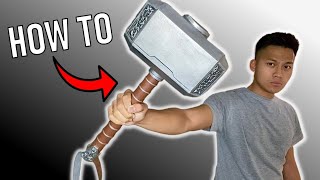 How to make MJOLNIR  DIY Thor’s Hammer [upl. by Colville870]