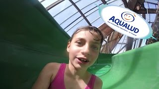 VLOG • INCROYABLE TOBOGGAN à AQUALUD    Studio Bubble Tea water park [upl. by Fortunna775]