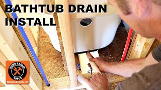 Bathtub Drain Kit Installation StepbyStep [upl. by Oner]