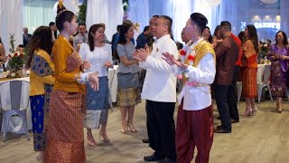 Lao Dance Lum Vong  Mike and Alee’s Wedding Pt 4 [upl. by Buonomo696]