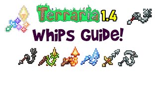 Terraria 14 Summoner Whips Guide Whip Weapon All Whips Tier List [upl. by Leuamme]