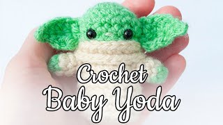 Crochet your own Baby Yoda  Tutorial [upl. by Uba659]