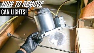 How To Remove And Replace Can Light From Ceiling Recessed Lighting Part 1 [upl. by Htes]