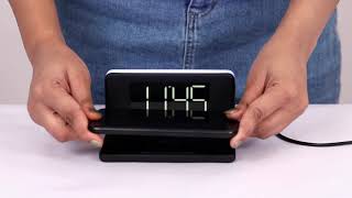 Freedom 4  Desktop Wireless Charger with Alarm Clock amp Led Lamp [upl. by Aynad]