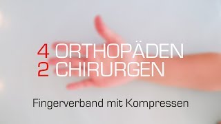 Fingerverband mit Kompressen [upl. by Slinkman]