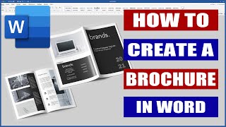 How to Design a Brochure in Word  Microsoft Word Tutorials [upl. by Ramyar954]