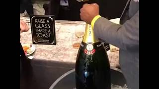 Opening a Nebuchadnezzar of Taittinger Champagne [upl. by Hermon]