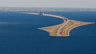 SWEDEN amp DENMARK Øresund Bridge and tunnel [upl. by Ayotak467]