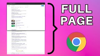 How to Easily Take a FULL PAGE Screenshot on Google Chrome [upl. by Mort]