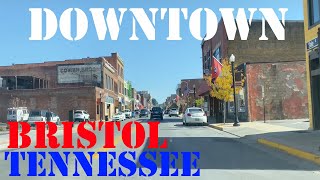 Bristol  Tennessee  Virginia  4K Downtown Drive [upl. by Bennink779]