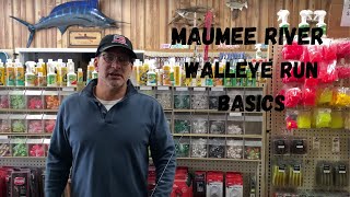 MAUMEE RIVER WALLEYE RUN BASICS [upl. by Hudgens]