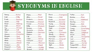 120 Super Common Synonyms to Increase Your Vocabulary in English [upl. by Ariayek]