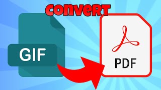 how to convert gif to pdf [upl. by Ecaidnac]