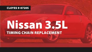 Nissan 35L Timing Chain Replacement Cloyes 90720S [upl. by Bills]