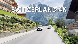 Switzerland 4K  Scenic Drive  Stunning Grindelwald [upl. by Annavoig]