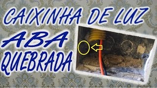 Como consertar caixinha de luz com aba quebrada tomada [upl. by Cynthia]