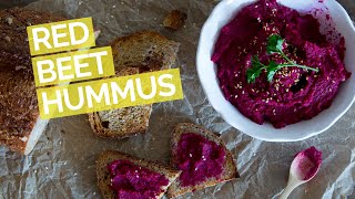 Red Beet Hummus Recipe Without Tahini [upl. by Irahc202]