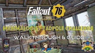 Fallout 76  Mammalogist Tadpole Challenge  Walkthrough amp Guide [upl. by Ardnassak]