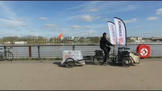 LastenradLogistik mit Cargo Bikes von DB Schenker [upl. by Eidnalem92]