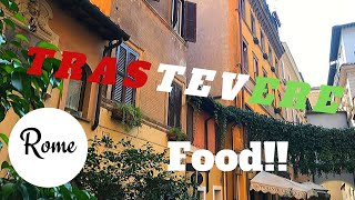 Trastevere Best restaurants 8 recommendations [upl. by Ayamat]