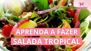 RECEITA COMO FAZER SALADA TROPICAL [upl. by Oyek]